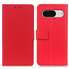 Coque Portefeuille Livre Cuir Etui Clapet M08L pour Google Pixel 8 5G Rouge