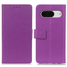 Coque Portefeuille Livre Cuir Etui Clapet M08L pour Google Pixel 8 5G Violet