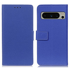 Coque Portefeuille Livre Cuir Etui Clapet M08L pour Google Pixel 8 Pro 5G Bleu