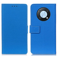 Coque Portefeuille Livre Cuir Etui Clapet M08L pour Huawei Enjoy 50 Pro Bleu