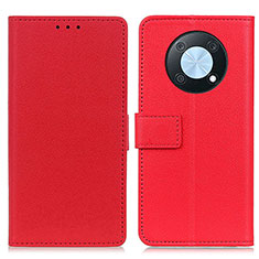 Coque Portefeuille Livre Cuir Etui Clapet M08L pour Huawei Enjoy 50 Pro Rouge