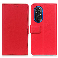 Coque Portefeuille Livre Cuir Etui Clapet M08L pour Huawei Honor 50 SE 5G Rouge