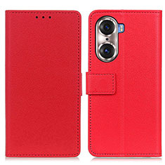 Coque Portefeuille Livre Cuir Etui Clapet M08L pour Huawei Honor 60 5G Rouge