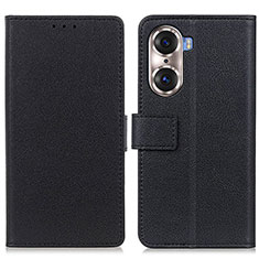 Coque Portefeuille Livre Cuir Etui Clapet M08L pour Huawei Honor 60 Pro 5G Noir