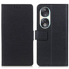 Coque Portefeuille Livre Cuir Etui Clapet M08L pour Huawei Honor 90 5G Noir
