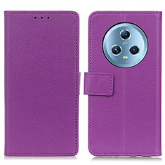 Coque Portefeuille Livre Cuir Etui Clapet M08L pour Huawei Honor Magic5 5G Violet