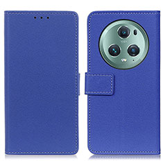 Coque Portefeuille Livre Cuir Etui Clapet M08L pour Huawei Honor Magic5 Pro 5G Bleu