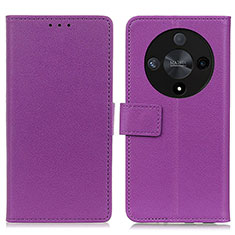 Coque Portefeuille Livre Cuir Etui Clapet M08L pour Huawei Honor Magic6 Lite 5G Violet