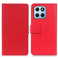 Coque Portefeuille Livre Cuir Etui Clapet M08L pour Huawei Honor X6 5G Rouge