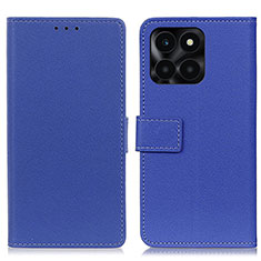 Coque Portefeuille Livre Cuir Etui Clapet M08L pour Huawei Honor X6a Bleu