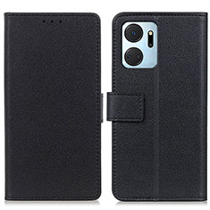 Coque Portefeuille Livre Cuir Etui Clapet M08L pour Huawei Honor X7a Noir