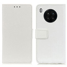 Coque Portefeuille Livre Cuir Etui Clapet M08L pour Huawei Nova 8i Blanc