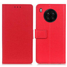 Coque Portefeuille Livre Cuir Etui Clapet M08L pour Huawei Nova 8i Rouge