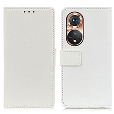 Coque Portefeuille Livre Cuir Etui Clapet M08L pour Huawei Nova 9 Blanc