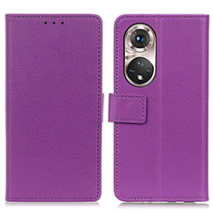 Coque Portefeuille Livre Cuir Etui Clapet M08L pour Huawei Nova 9 Pro Violet