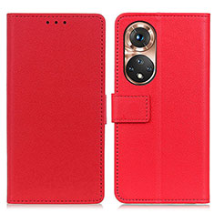 Coque Portefeuille Livre Cuir Etui Clapet M08L pour Huawei Nova 9 Rouge