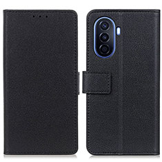 Coque Portefeuille Livre Cuir Etui Clapet M08L pour Huawei Nova Y70 Noir