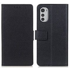 Coque Portefeuille Livre Cuir Etui Clapet M08L pour Motorola Moto E32 Noir