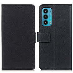 Coque Portefeuille Livre Cuir Etui Clapet M08L pour Motorola Moto Edge 20 5G Noir