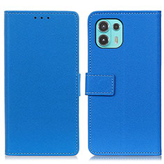 Coque Portefeuille Livre Cuir Etui Clapet M08L pour Motorola Moto Edge 20 Lite 5G Bleu