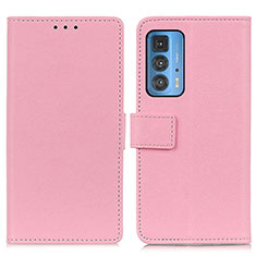 Coque Portefeuille Livre Cuir Etui Clapet M08L pour Motorola Moto Edge 20 Pro 5G Rose