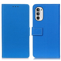 Coque Portefeuille Livre Cuir Etui Clapet M08L pour Motorola Moto Edge (2022) 5G Bleu