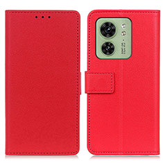 Coque Portefeuille Livre Cuir Etui Clapet M08L pour Motorola Moto Edge (2023) 5G Rouge