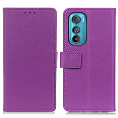 Coque Portefeuille Livre Cuir Etui Clapet M08L pour Motorola Moto Edge 30 5G Violet