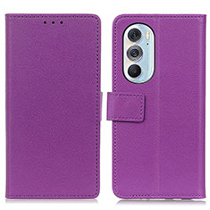 Coque Portefeuille Livre Cuir Etui Clapet M08L pour Motorola Moto Edge 30 Pro 5G Violet