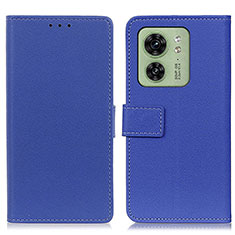 Coque Portefeuille Livre Cuir Etui Clapet M08L pour Motorola Moto Edge 40 5G Bleu