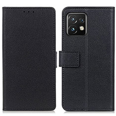 Coque Portefeuille Livre Cuir Etui Clapet M08L pour Motorola Moto Edge 40 Pro 5G Noir