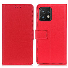 Coque Portefeuille Livre Cuir Etui Clapet M08L pour Motorola Moto Edge 40 Pro 5G Rouge