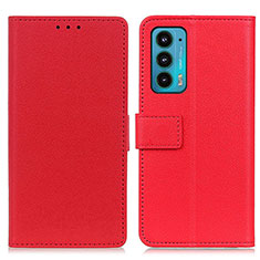 Coque Portefeuille Livre Cuir Etui Clapet M08L pour Motorola Moto Edge Lite 5G Rouge