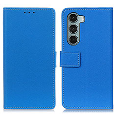 Coque Portefeuille Livre Cuir Etui Clapet M08L pour Motorola Moto Edge S30 5G Bleu