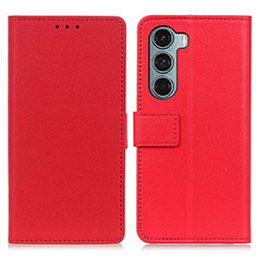 Coque Portefeuille Livre Cuir Etui Clapet M08L pour Motorola Moto Edge S30 5G Rouge