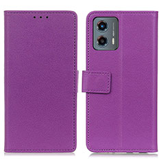 Coque Portefeuille Livre Cuir Etui Clapet M08L pour Motorola Moto G 5G (2023) Violet