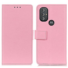 Coque Portefeuille Livre Cuir Etui Clapet M08L pour Motorola Moto G Play (2023) Rose