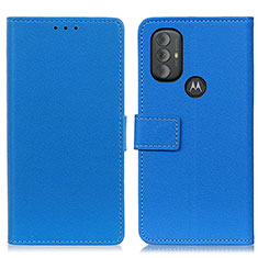 Coque Portefeuille Livre Cuir Etui Clapet M08L pour Motorola Moto G Play Gen 2 Bleu