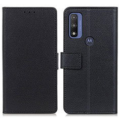 Coque Portefeuille Livre Cuir Etui Clapet M08L pour Motorola Moto G Pure Noir