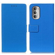 Coque Portefeuille Livre Cuir Etui Clapet M08L pour Motorola Moto G Stylus (2022) 4G Bleu