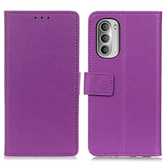 Coque Portefeuille Livre Cuir Etui Clapet M08L pour Motorola Moto G Stylus (2022) 4G Violet