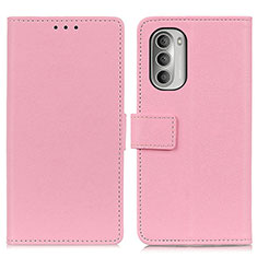 Coque Portefeuille Livre Cuir Etui Clapet M08L pour Motorola Moto G Stylus (2022) 5G Rose