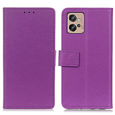 Coque Portefeuille Livre Cuir Etui Clapet M08L pour Motorola Moto G32 Violet