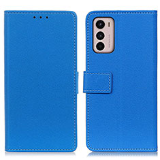 Coque Portefeuille Livre Cuir Etui Clapet M08L pour Motorola Moto G42 Bleu