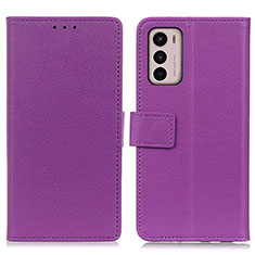 Coque Portefeuille Livre Cuir Etui Clapet M08L pour Motorola Moto G42 Violet