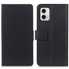 Coque Portefeuille Livre Cuir Etui Clapet M08L pour Motorola Moto G73 5G Noir