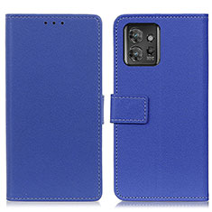 Coque Portefeuille Livre Cuir Etui Clapet M08L pour Motorola ThinkPhone 5G Bleu