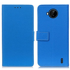 Coque Portefeuille Livre Cuir Etui Clapet M08L pour Nokia C20 Plus Bleu