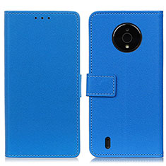 Coque Portefeuille Livre Cuir Etui Clapet M08L pour Nokia C200 Bleu
