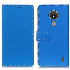 Coque Portefeuille Livre Cuir Etui Clapet M08L pour Nokia C21 Bleu